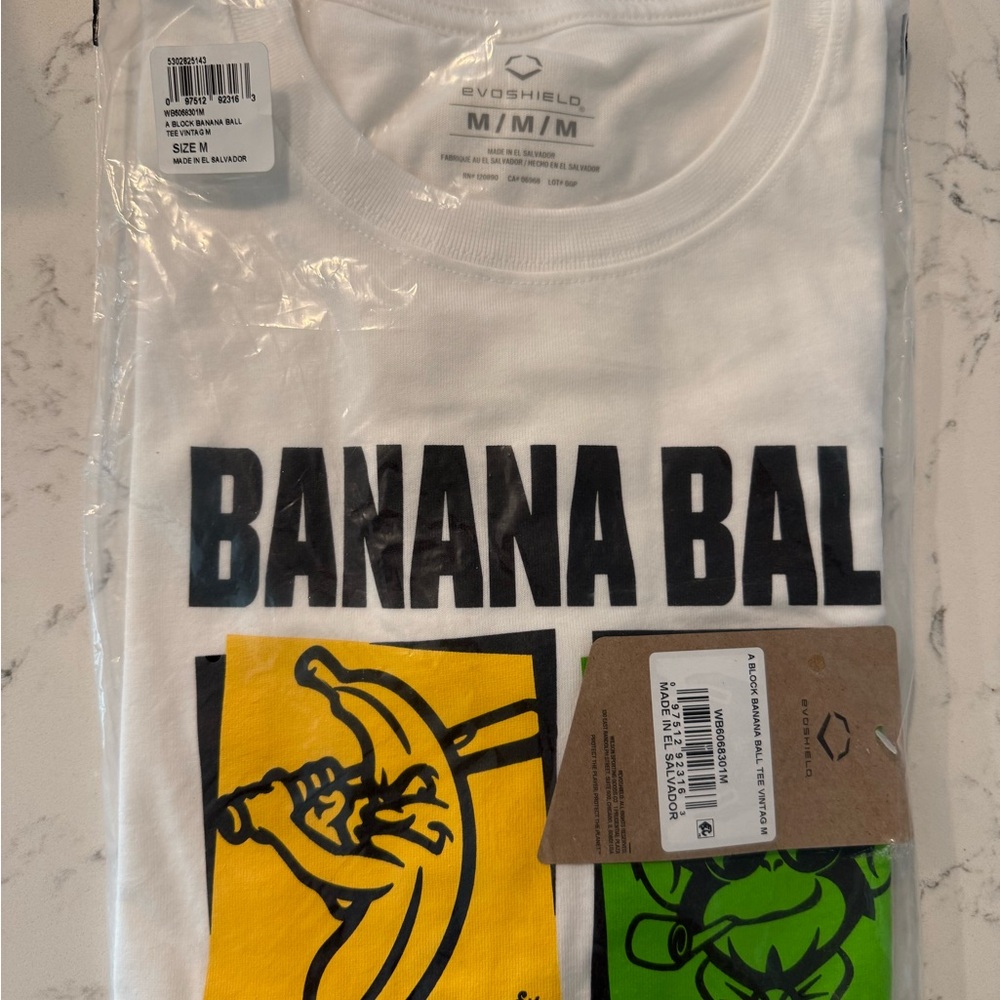 Banana Ball EvoShield White Graphic T-Shirt